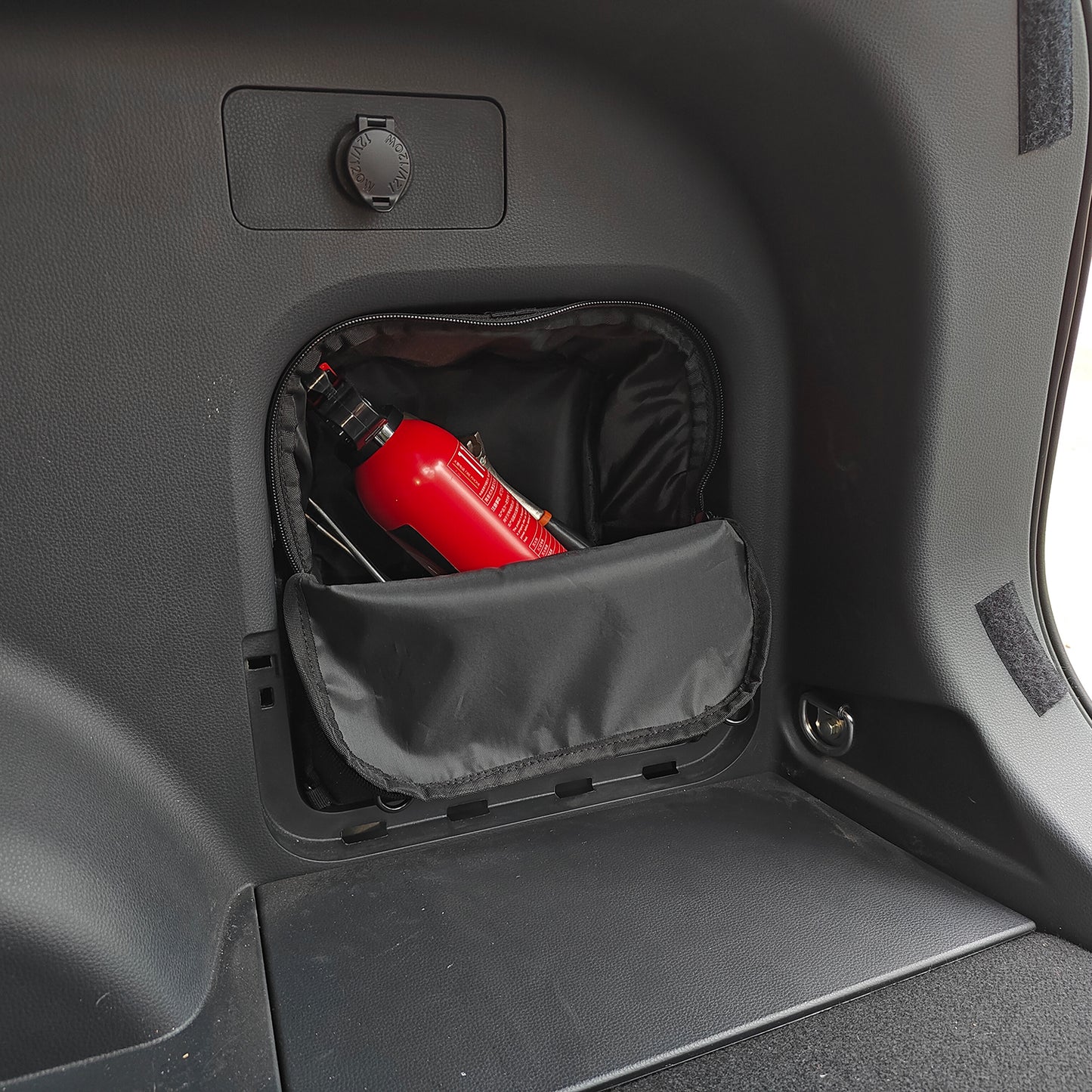 TulinTulin Trunk Upgrade, Trunk Organizer Pocket Bag, Trunk Cubby Storage bag,Cargo side pocket For Toyota Rav4 2025 2024 2023 2022 2021 2020 2019 Black, 1 pc