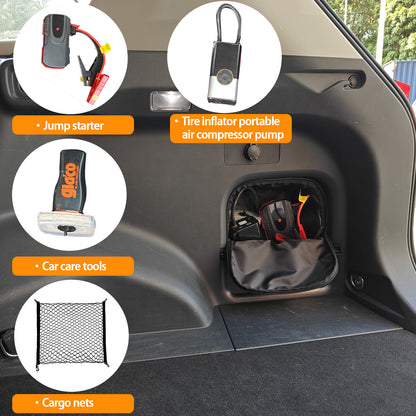 TulinTulin Trunk Upgrade, Trunk Organizer Pocket Bag, Trunk Cubby Storage bag,Cargo side pocket For Toyota Rav4 2025 2024 2023 2022 2021 2020 2019 Black, 1 pc